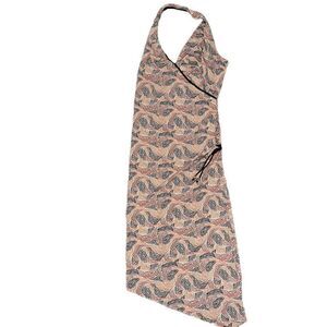 CATO Brown & Orange Halter Top Dress Size 16